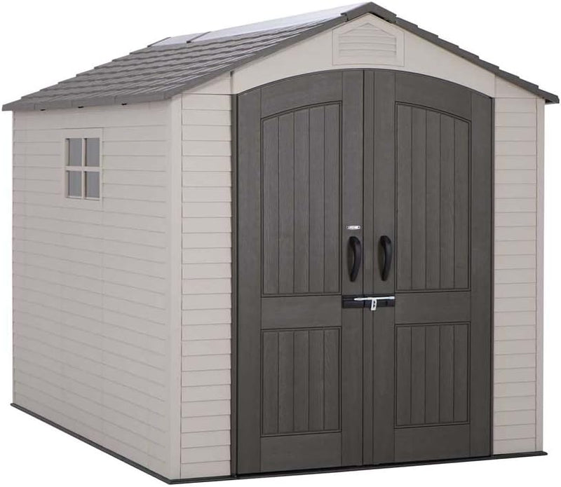A 12-foot-long outdoor storage rack E5