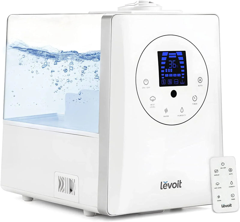 Humidifiers for Bedroom Large Room 6L Warm and Cool Mist for Families Plants with Built-in Humidity Sensor T0