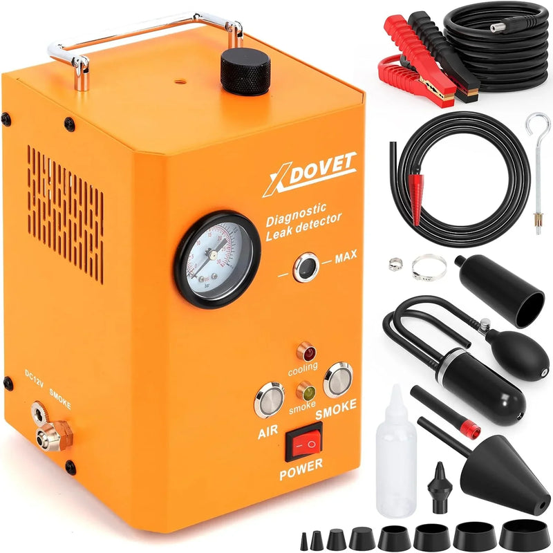 Professional Evap Smoke Machine Leak Detector, XDOVET KSD-204 Automotive Smoke Machine, Smoke Tester for Cars,Vehicles Motorcycles, Trucks Z0