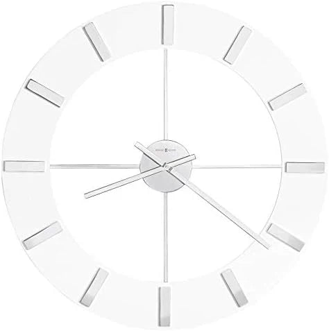Wall-mounted clock II 549-476 - 30-inch ultra-large size with glossy white surface, equipped with quartz movement B3