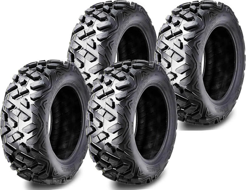 Set of 4 New ATV/UTV Tires 27x9-14 Front & 27x11-14 Rear /6PR P350-10385/10386... A2