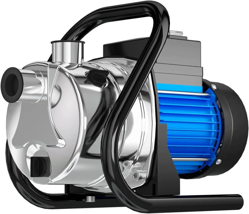 1.6 HP Portable Water Transfer Pump 1500 GPH Electric Shallow Well Pump Garden Booster Pumps for Draining Irrigation Lawn Farm Water Removal T7