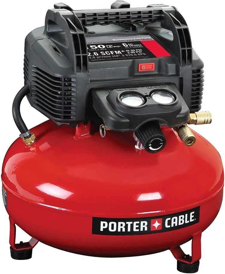 Air Compressor, 6-Gallon, Pancake, Oil-Free (C2002-ECOM) Z1