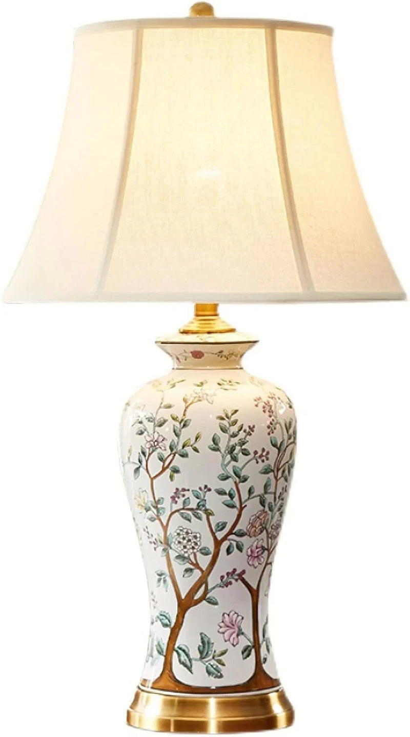Ceramic Table Lamp White M9