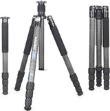 Super professional bracket, with low center of gravity, featuring low gravity effect, 360-degree rotating panoramic spherical connector, and green camouflage leg covers, suitable for digital single-lens reflex cameras.