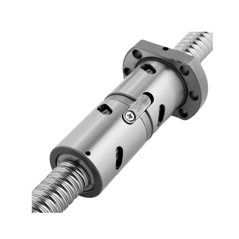 750 mm C5 ball screw with end-mounted bearing nut cover J7