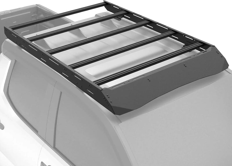 Full Size Roof Rack Cargo Basket Compatible with 2010-2024 Toyota 4Runner 5th Gen with 4 Lights, Overland Rooftop Luggage Storage Holder, Platform Style Cargo Carrier for Outdoors Gear S1