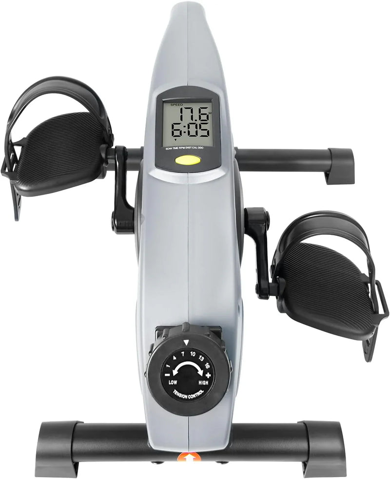Desk Bike Pedal Exerciser with Electronic Display for Indoor Physical Therapy O2
