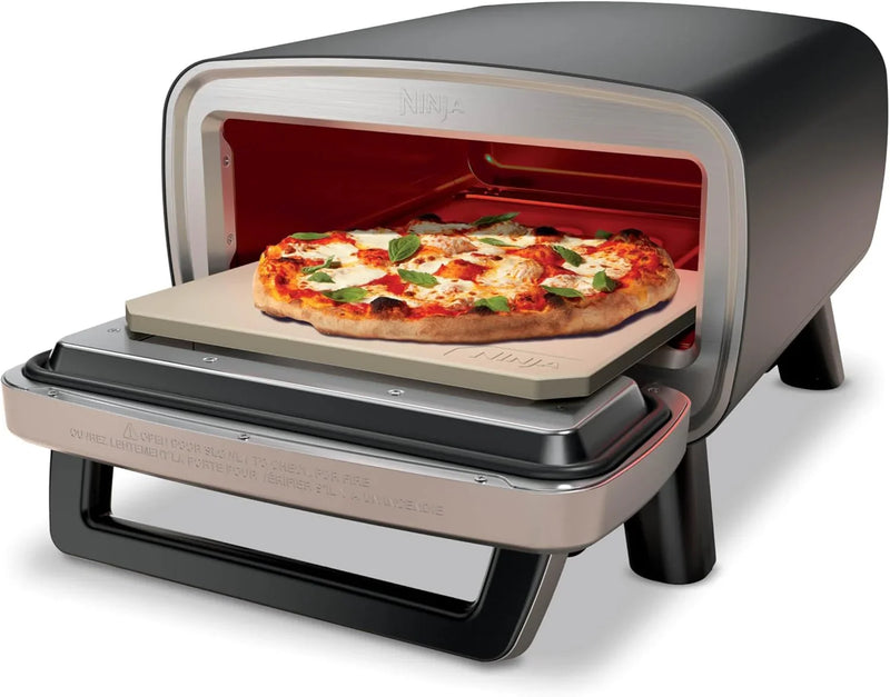 Artisan Outdoor Pizza Oven, 12 inches, can make pizza in 3 minutes, Neapolitan style, thin crust, New York Chicago style, custom model, maximum temperature 700 degrees Fahrenheit, electric heating, baking, grilling, and fermentation functions. N9