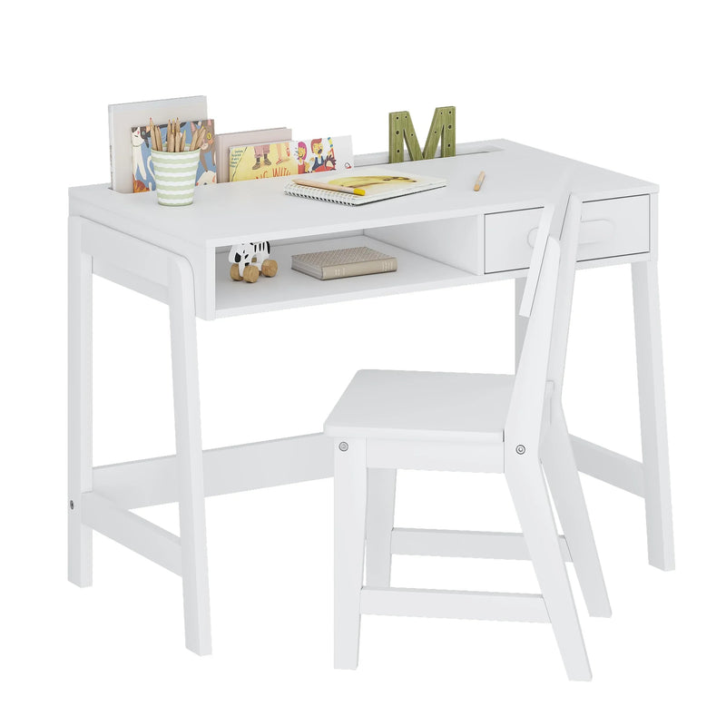 Kids Desk and Chair Set for Kids with Drawers I5
