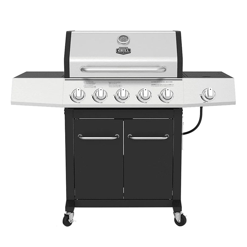 Burner Propane Gas Grill with Side Burner V5
