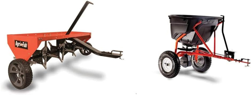 48" Tow Behind Lawn Plug Aerator with Universal Hitch; Designed to Pull Behind Lawn & Garden Tractors J9