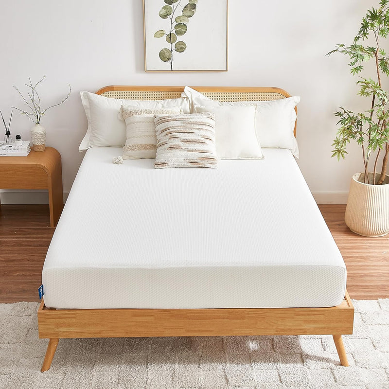 Full Mattress, 6 Inch Memory Foam Mattress in a Box, Fiberglass Free Full Size Mattresses for Pressure & Pain Relief, Soft and Comfortable B1