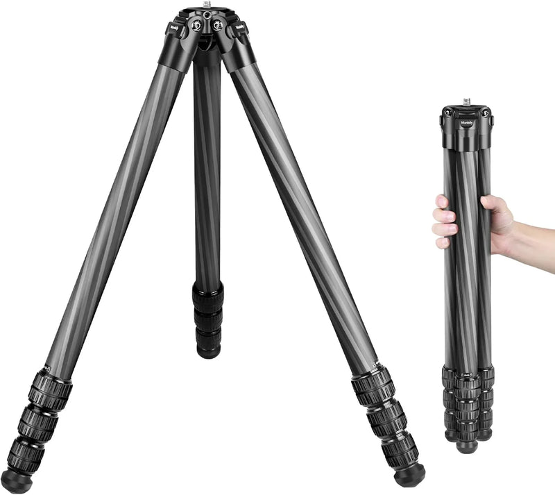 Hunting tripod, equipped with 44mm ball head and Aka Swiss and Picatinny adapters, 62.2-inch heavy-duty stable tripod, suitable for shooting, hunting and outdoor activities O8