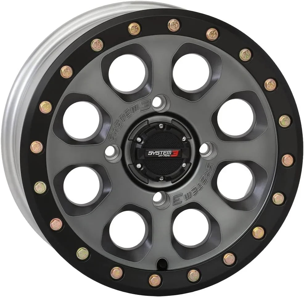 SB-7 Beadlock 15" Wheels Titanium (5 2) Polaris RZR 1000 XP/Ranger XP 900/1000