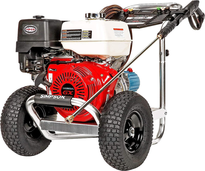 Cleaning ALH3425 Aluminum Series 3600 PSI Gas Pressure Washer, 2.5 GPM, Honda GX200 Engine, Includes Spray Gun and Extension Wand, 5 QC Nozzle Tips, 5/16-inch x 35-foot MorFlex Hose. T7