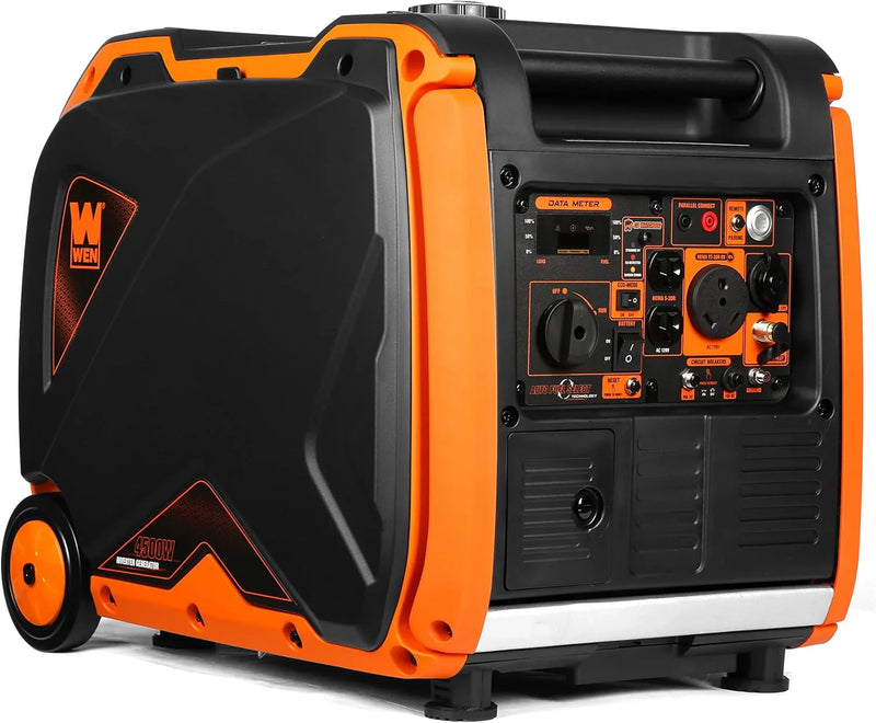 Quiet 6800-Watt Dual Fuel RV-Ready Electric Start Portable Inverter Generator with Fuel Shut Off and CO Watchdog for Electric Vehicle Backup (DF680iX) Y4