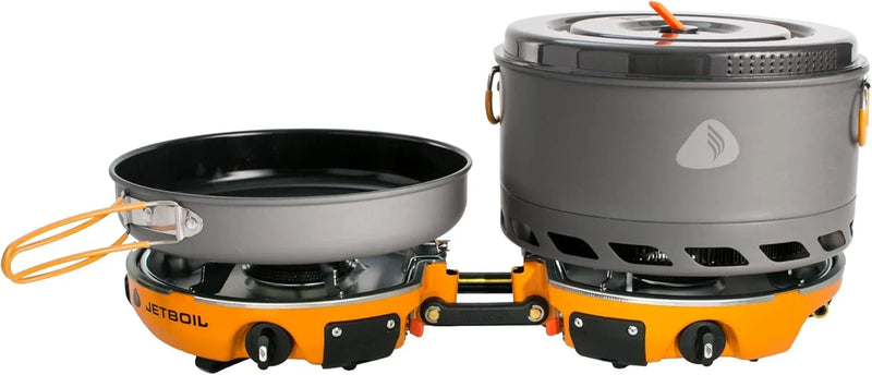 Backpack camping cooking equipment system and camping cooking set, orange color Y7