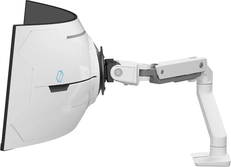 High-quality heavy-duty gaming monitor stand, single monitor desktop fixer - suitable for 1000R curved ultra-wide monitors (maximum size up to 49 inches), weighing 28 to 42 pounds, VESA 75x75 mm or 100x100 mm specification - high-definition rotating H9