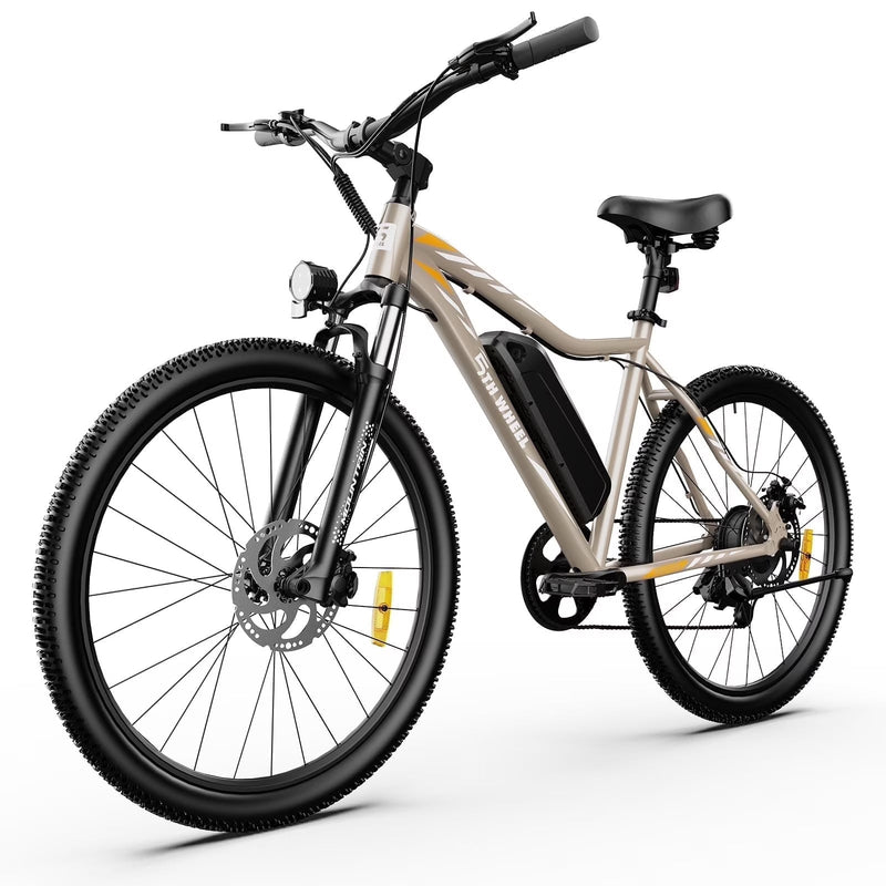 5TH WHEEL W17B 26 in Electric Bike for Adult, 500W Peak Electric Bike with 36V 10.4Ah Removable Battery, Electric Bicycle with 7 Speed, UL2849 V1
