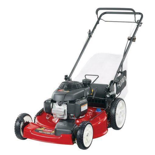gas mower, 22-inch 170cc OHV engine high-wheel RWD 3-in-1 with height adjustment, oil included G8
