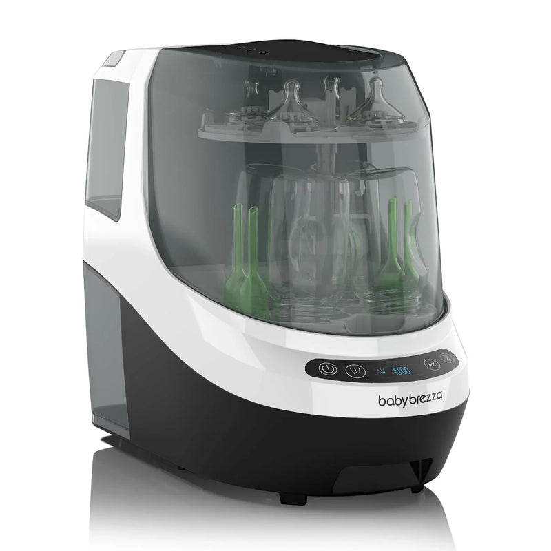 Baby Bottle Washer Pro - Baby Bottle Washer, Sterilizer Dryer - All in One Machine Cleans Bottles, Pump Parts, & Sippy Cups - Replaces Hand Washing, Bottle Brushes and Drying Racks-Brezza I1
