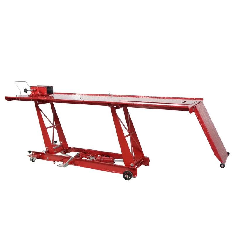 Garvee Hydraulic Motorcycle Lift - 1000lbs Capacity, Lift Hoist, Jack Stand, for Mechanics, Workshops, Homes O2