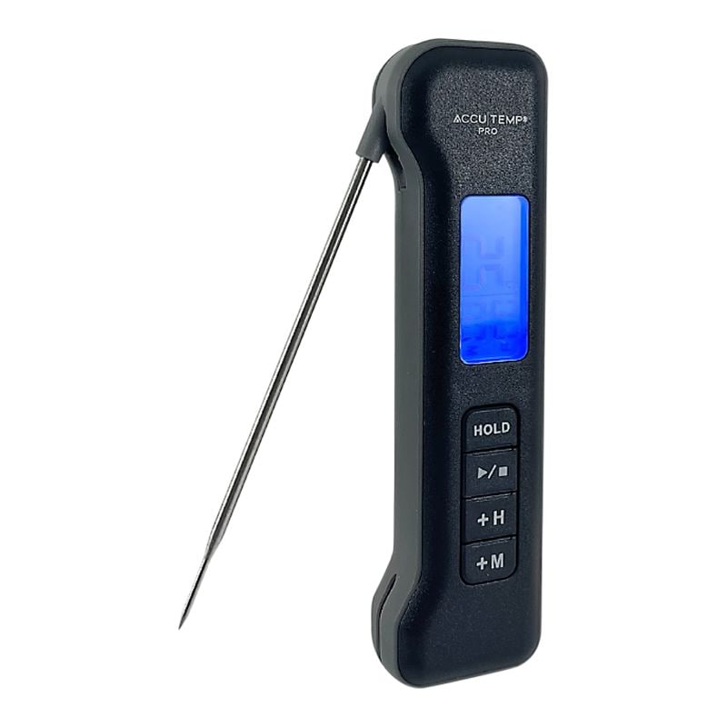Accutemp Pro Digital Instant Read Cooking/Meat Thermometer with Backlight Display, Black/Grey W8