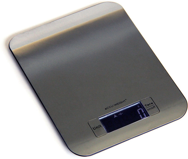 Accuweight Stainless Steel Slim Kitchen Scale, 5kg U1