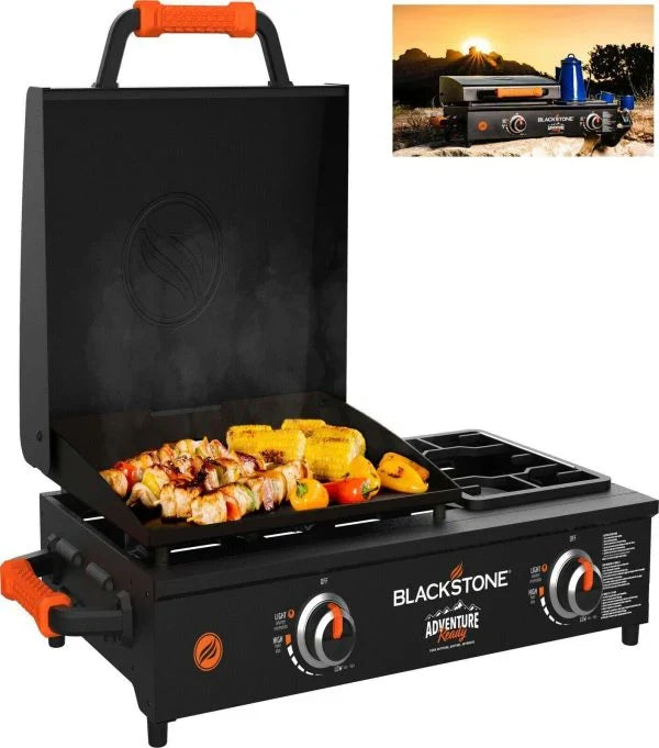 blackstone adventure ready 17 inch tabletop griddle with range top black Z0