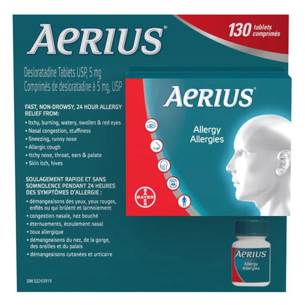 Aerius Allergy Relief, 130 Tablets B2