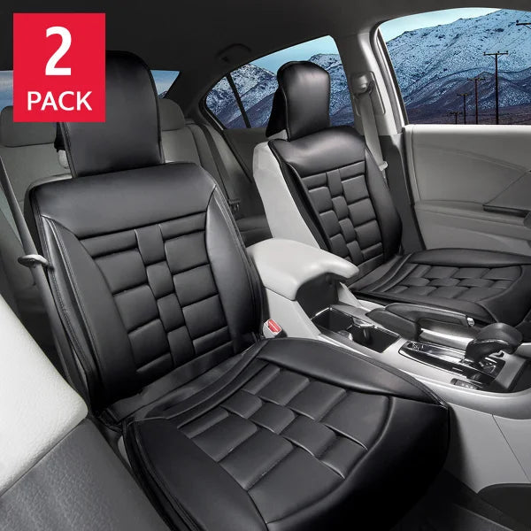 Alpena Black Padded Universal Fit Luxury Seat Cover, 2-pack M0