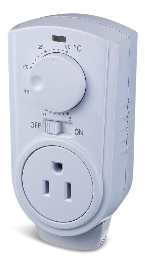 Amaze Heater Plug-in Thermostat for Portable Space Heater & AC, White Q3