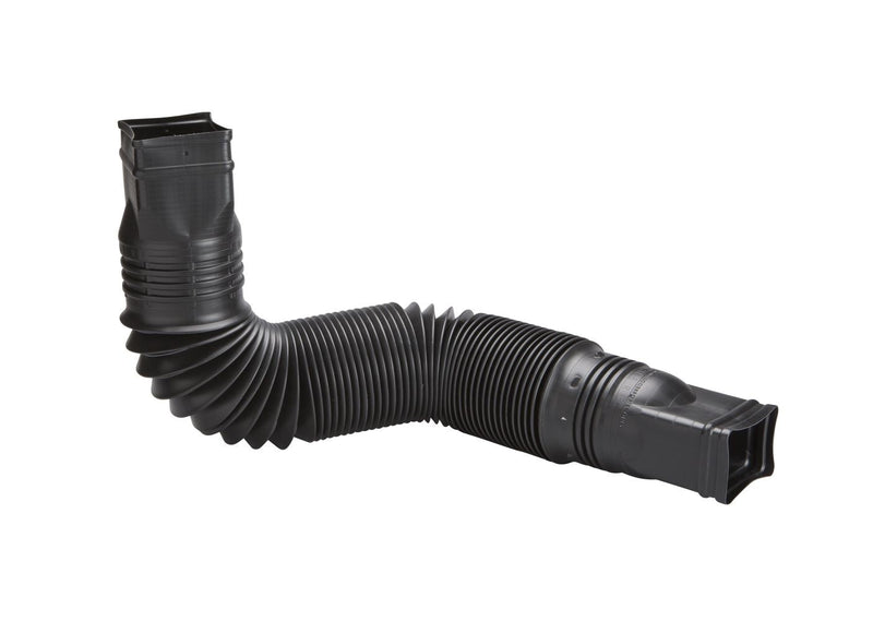 Amerimax Canada Flex-a-Spout Vinyl Downspout Extension, Rust-proof, Black V0