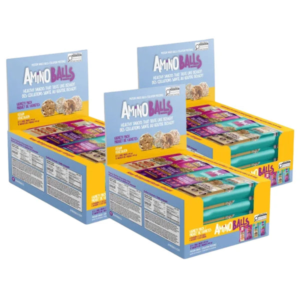 Amino Balls Vegan Protein Variety Pack, 36 x 40 g C8
