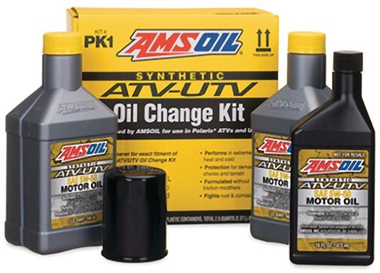 Amsoil Polaris ATV/UTV Oil Change Kit 5W50 X3