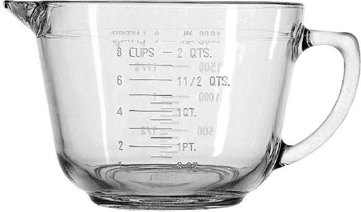 Anchor Hocking Glass Batter Bowl, 2-qt K1