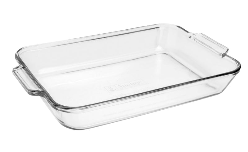 Anchor Hocking Oven Originals Glass Rectangular Utility Dish, 3-L S9