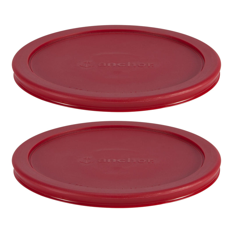Anchor Hocking Plastic Lid Set, Red, 2-pc x 7-Cup H4