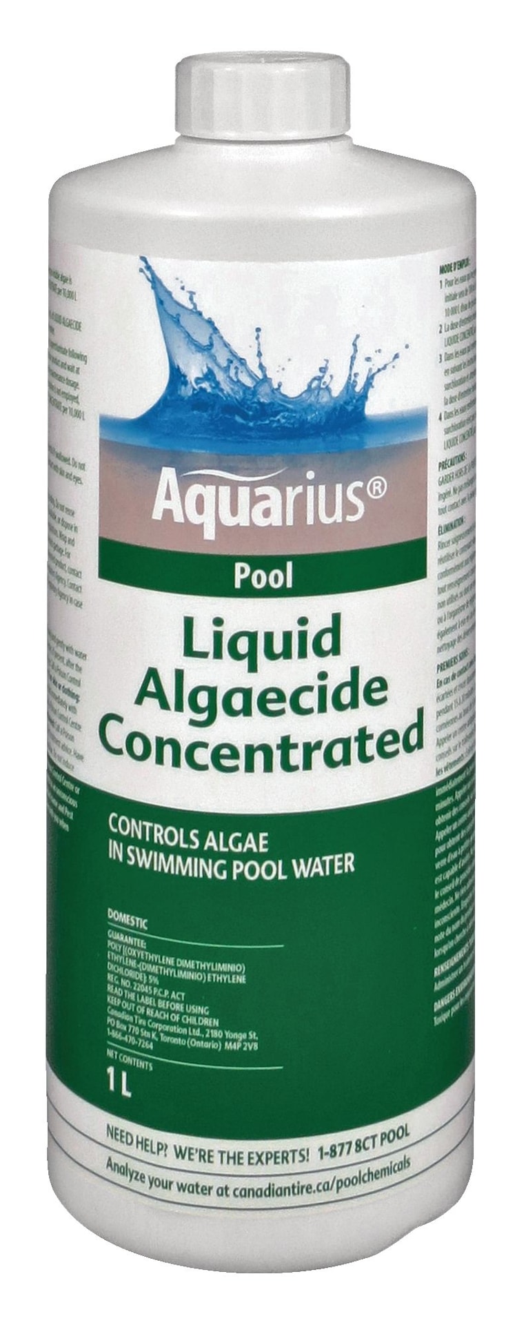 Aquarius 40% Liquid Algaecide Concentrated, 1-L H8