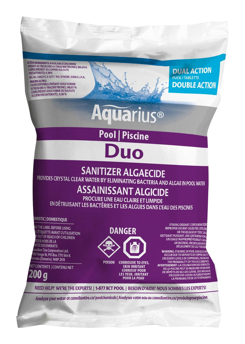 Aquarius Duo Pool Sanitizer & Algaecide, 200-g Q3