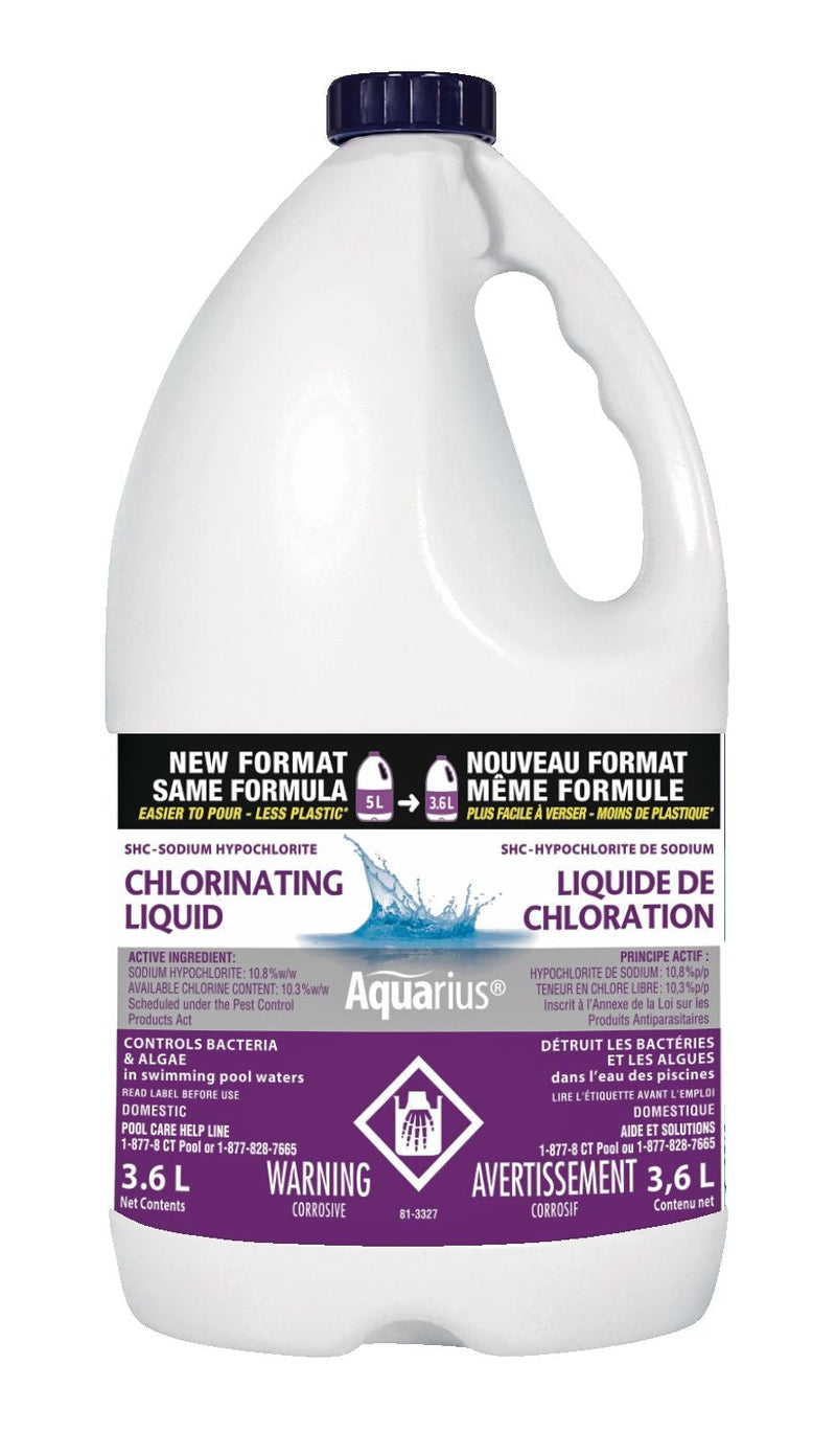 Aquarius liquid Pool Chlorine, 3.6-L S1