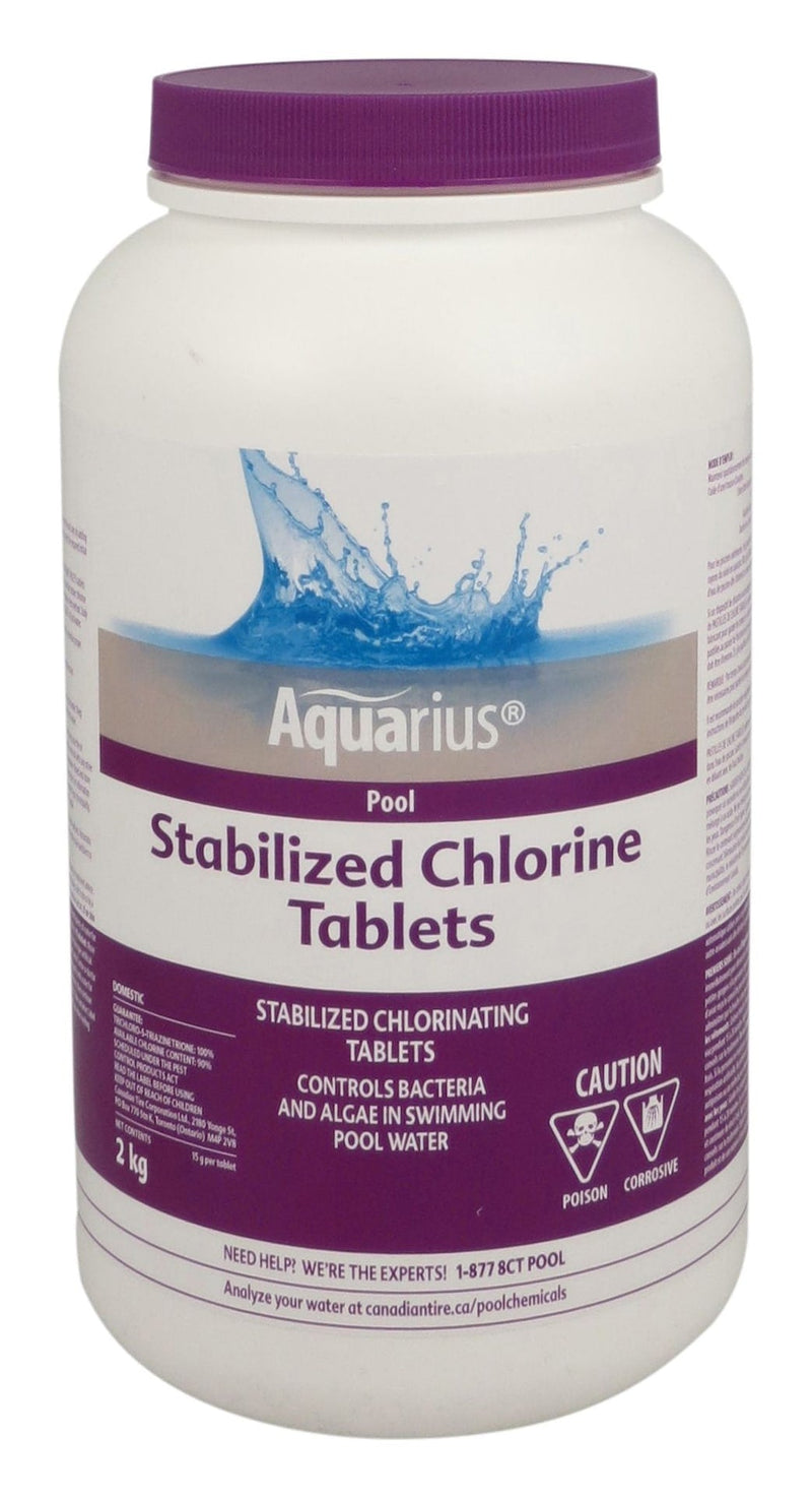 Aquarius Stabilized Chlorine Tablets, 2-kg T7