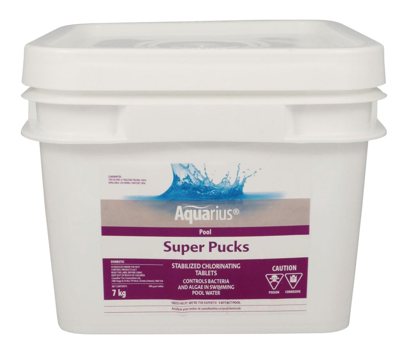 Aquarius Super Pucks - Stabilized Pool Chlorine Pucks, 7-kg R7