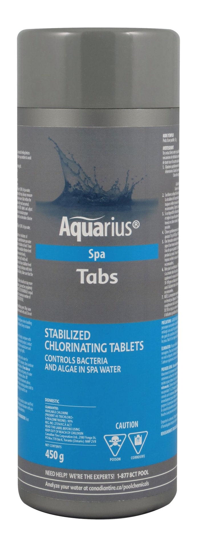 Aquarius Tabs Stabilized Chlorinating Tablets for Spa, 450-g J0