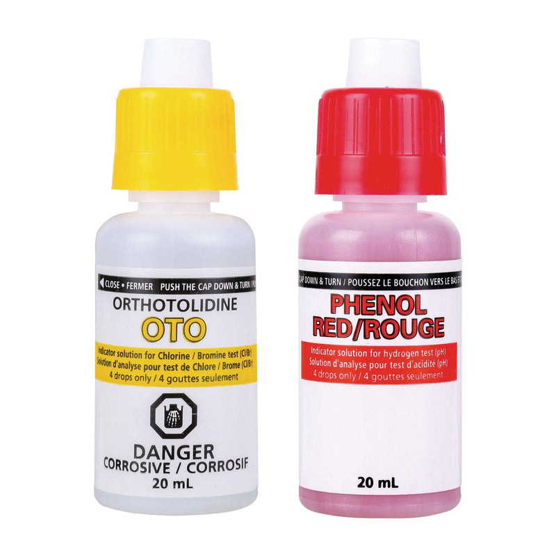 Aquarius Test Kit OTO & Phenol Refill Bottles, 20-mL O7