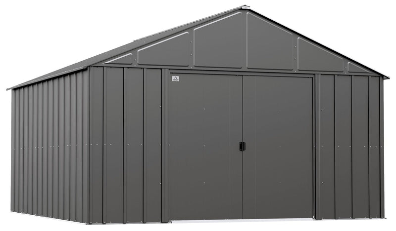 Arrow Classic 12x12-ft Charcoal Corrosion-Resistant Metal Shed H0