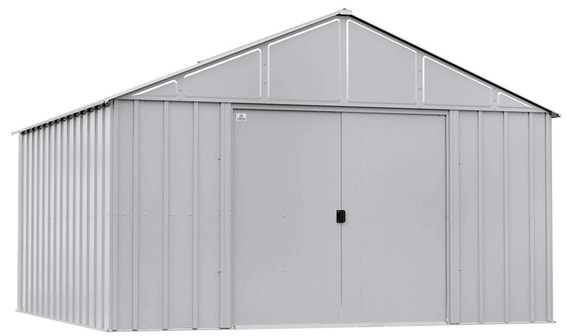 Arrow Classic 12x12-ft Flute Grey Steel Storage Shed M4