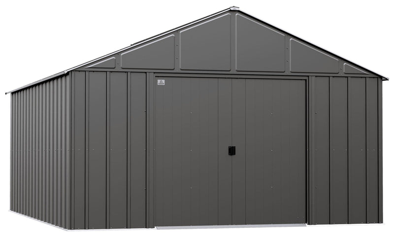 Arrow Classic 12x14-ft Charcoal Corrosion-Resistant Metal Shed A8