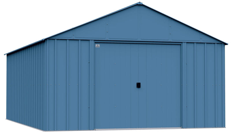 Arrow Classic 12x17-ft Blue Grey Corrosion-Resistant Metal Shed V7